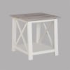 Thelma 3 Piece Cocktail Table Set in Weathered Gray and White Finish by Crown Mark - CM-4218SET - Image 3 of 0