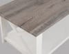 Thelma 3 Piece Cocktail Table Set in Weathered Gray and White Finish by Crown Mark - CM-4218SET - Image 4 of 0