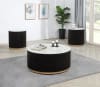 Kara 3 Piece Cocktail Table Set in Marble-Inspired Tabletop by Crown Mark - CM-4219SET - Image 1 of 0