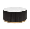 Kara 3 Piece Cocktail Table Set in Marble-Inspired Tabletop by Crown Mark - CM-4219SET - Image 2 of 0