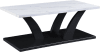 Zion 3 Piece Rectangular Cocktail Table Set in Black and White Marble Finish by Crown Mark - CM-4226SET - Image 3 of 0