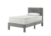 Lucia Queen Platform Bed in Light Grey Finish by Crown Mark - CM-5097LG-Q - Image 3 of 0