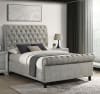 Kate Queen Platform Bed in Light Grey Tweed Finish by Crown Mark - CM-5103LG-Q - Image 1 of 0