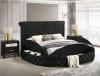 Brigitte Storage Queen Bed in Black Finish by Crown Mark - CM-5202BK-Q - Image 2 of 0