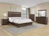 Beckett Queen Bed in Brown Finish by Crown Mark - CM-B1950-Q - Image 2 of 0