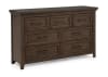 Beckett Queen Bed in Brown Finish by Crown Mark - CM-B1950-Q - Image 4 of 0