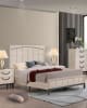Veda Bed in Cream Finish by Crown Mark - CM-B3300-Q-Bed - Image 1 of 0