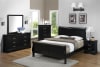 Louis Philip 6 Piece Bedroom Suite in Black Finish by Crown Mark - CM-B3950 - Image 1 of 0