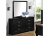 Louis Philip 6 Piece Bedroom Suite in Black Finish by Crown Mark - CM-B3950 - Image 3 of 0