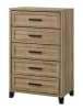 Jameson Queen Bed in Natural Wood Finish by Crown Mark - CM-B4690-Q - Image 5 of 0