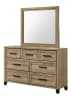 Jameson 6 Piece Bedroom Set in Natural Wood Finish by Crown Mark - CM-B4690-SET - Image 3 of 0