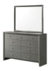 Denker 6 Piece Bedroom Set in Gun Metal Finish by Crown Mark - CM-B4715-SET - Image 5 of 0