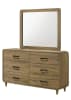 Nyomi 6 Piece Bedroom Set in Light Brown Finish by Crown Mark - CM-B4922-SET - Image 4 of 0