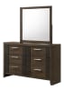 Carlton Queen Bed in Rich Wood Finish by Crown Mark - CM-B5550-Q - Image 4 of 0