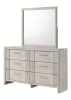 Carlton 6 Piece Bedroom Set in White Mist Finish by Crown Mark - CM-B5552-SET - Image 5 of 0