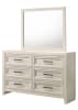 Lorraine 6 Piece Bedroom Set in Antique White Finish by Crown Mark - CM-B6600-SET - Image 5 of 0
