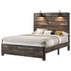 Carter Bed in Weathered Gray Finish by Crown Mark - CM-B6800-Bed - Image 1 of 0