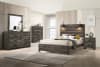 Carter Bed in Weathered Gray Finish by Crown Mark - CM-B6800-Bed - Image 5 of 0