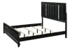 Cressida Queen LED Upholstered Panel Bed in Black Finish by Crown Mark - CM-B7350-Q - Image 3 of 0