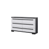 Remington Queen Panel Bed in Black/White Finish by Crown Mark - CM-B8162-Q - Image 4 of 0