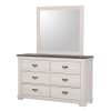 Leighton 6 Piece Bedroom Suite in Grayish Brown & Chalk Finish by Crown Mark - CM-B8180 - Image 5 of 0