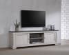 Leighton 71 inch TV Console in Weathered Wood Finish by Crown Mark - CM-B8180-9 - Image 1 of 0