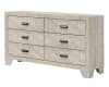 Millie 6 Piece Twin Bedroom Set in Whitewashed Finish by Crown Mark - CM-B9220-T-SET - Image 5 of 0