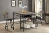 Kenneth 5 Piece Counter Height Dining Set in Grey Finish by Crown Mark - CM-1773 - Image 1 of 0