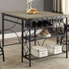 Kenneth 5 Piece Counter Height Dining Set in Grey Finish by Crown Mark - CM-1773 - Image 3 of 0