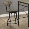 Kenneth 5 Piece Counter Height Dining Set in Grey Finish by Crown Mark - CM-1773 - Image 4 of 0
