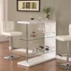 Glossy White Bar Table by Coaster - 100167 - Image 2 of 0