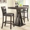 3 Piece Bar Table Set in Cappuccino Finish by Coaster - 100520B - Image 1 of 0
