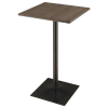 Cavalier 3 Piece Square Bar Set in Dark Elm/Black Finish by Coaster - COA-100730 - Image 5 of 0