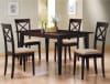 5 Piece Dining Set in Rich Cappuccino Finish by Coaster - 100771 - Image 3 of 0