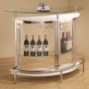 Contemporary White Bar Unit with Clear Acrylic Front by Coaster - 101066 - Image 1 of 0