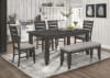 Dalila 5 Piece Dining Set in Dark Grey Finish by Coaster - 102721GRY - Image 2 of 0