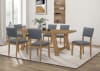 Sharon 7 Piece Dining Set in Natural Brown Finish by Coaster - 104171-7 - Image 1 of 0