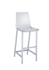 Clear Glass and Acrylic 3 Piece Bar Table Set in Chrome Finish by Coaster - 104873 - Image 2 of 0