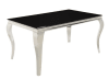 Carone 5 Piece Dining Set in Stainless Steel Finish by Coaster 105071-G - Image 2 of 0