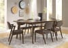 Malone 5 Piece Dining Set in Rich Walnut Finish by Coaster - 105351 - Image 1 of 0