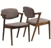 Malone 5 Piece Dining Set in Rich Walnut Finish by Coaster - 105351 - Image 4 of 0