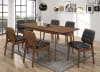 Redbridge 5 Piece Dining Set in Natural Walnut Finish by Coaster - 106591-B - Image 1 of 0