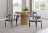 Bradbury 5 Piece Round Dining Room Set in Natural and Grey Linen Finish by Coaster - COA-107350-182682 - Image 1 of 0