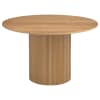 Bradbury 5 Piece Round Dining Room Set in Natural and Grey Linen Finish by Coaster - COA-107350-182682 - Image 3 of 0