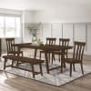 Reynolds 6 Piece Dining Set in Brown Oak Finish by Coaster - 107591-6 - Image 1 of 0
