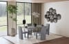 Sterling 5 Piece Rectangular Dining Room Set in Grey Faux Marble Finish by Coaster - COA-108121 - Image 2 of 0