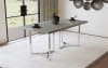 Sterling 5 Piece Rectangular Dining Room Set in Grey Faux Marble Finish by Coaster - COA-108121 - Image 3 of 0