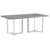 Sterling 5 Piece Rectangular Dining Room Set in Grey Faux Marble Finish by Coaster - COA-108121 - Image 4 of 0
