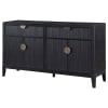 Brookmead 4-Door Sideboard Storage Cabinet in Wire-Brushed Black Finish by Coaster - COA-108235 - Image 5 of 0