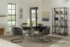Aviano 5 Piece Round Dining Set in Gunmetal Finish by Coaster - 108291 - Image 1 of 0
